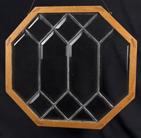 Antique Leaded Beveled Glass Window