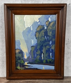 William Hawkins Arizona Oil on Board Painting