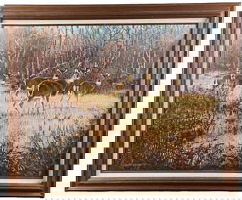 Terry Swanton Bateman Rock Creek Deer Painting