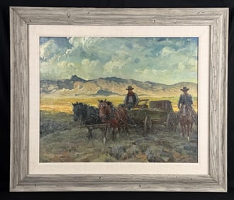 Ray Strang The Chuck Wagon Painting