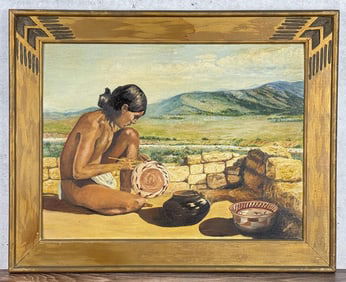 Harold Weston The Pot Painter Painting