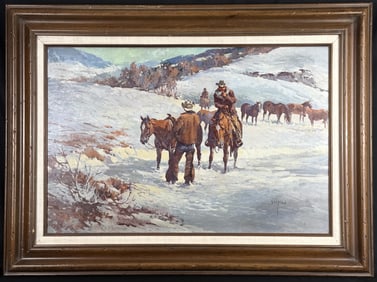 Newman Myrah High Country Winter Painting