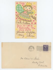 Gisella Loeffler Taos Postcard Drawing
