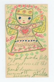 Gisella Loeffler Taos Postcard Drawing