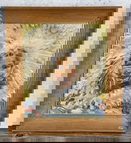 Bettina Steinke Eskimo Girl Tuktoyaktuk Painting