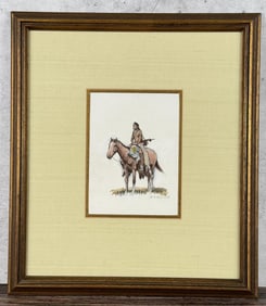 William Steve Seltzer Montana Indian Painting