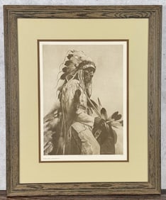 Edward Curtis The Old Cheyenne Photogravure