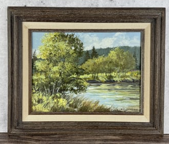 Robert Morgan Quigley's Pond Painting