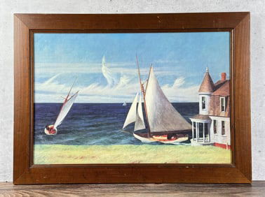 Edward Hopper The Lee Shore Giclee on Canvas
