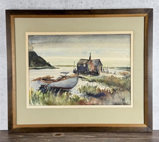 Wagner Watercolor Coastal Painting