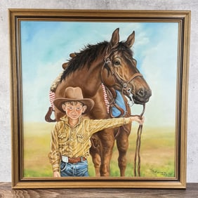 James Asher Cowboy Painting