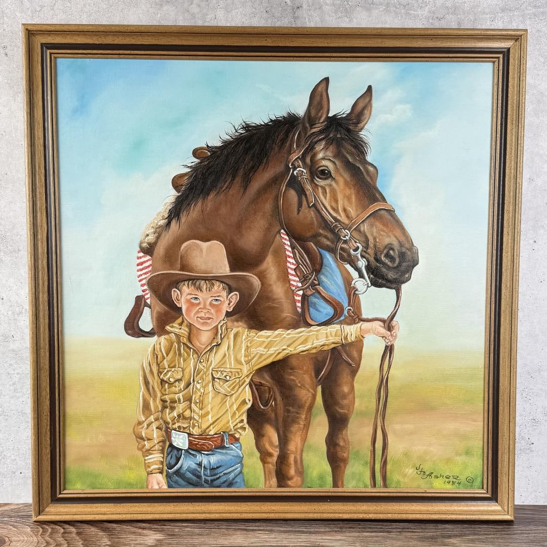 James Asher Cowboy Painting (1 of 5)