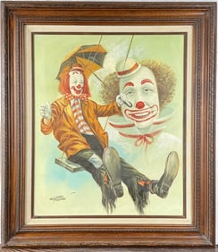 William Hoffman Clown Painting