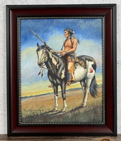 Judith Berkshire Jones Sioux Scout Painting