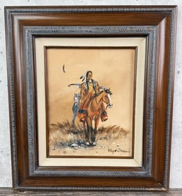 Floyd Drown Quick Draw Oil Painting