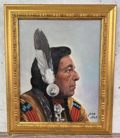 John Hall Iron Eyes Painting