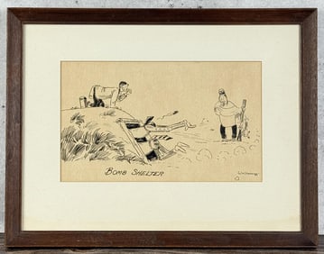 William Standing Bomb Shelter Drawing