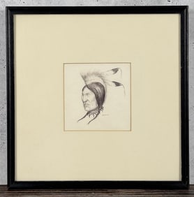 Harold Whitley Sioux Dancer Drawing