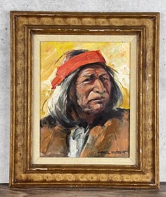 Paul Modlin Tarahumara Indian Chief Painting