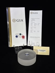 18k White Gold Australian Sapphire Diamond Ring