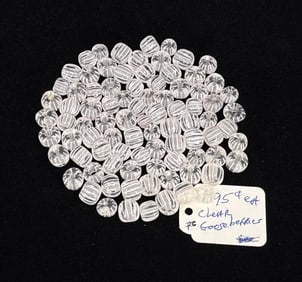 Clear Gooseberries Native American Trade Beads