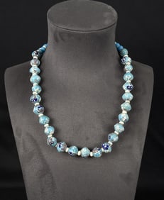 Venetian Native American Indian Trade Beads Bicone