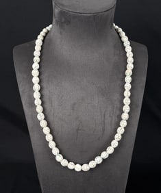 Venetian White Wave Native Indian Trade Beads