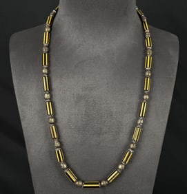 Yellow Jacket Chevron Indian Trade Beads