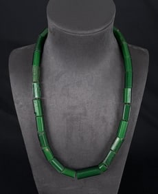 Green Nueva Cadiz Native American Trade Beads