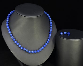 Lapis Lazuli Bead Necklace