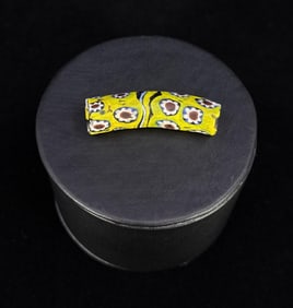 Millefiori Native American Indian Elbow Trade Bead