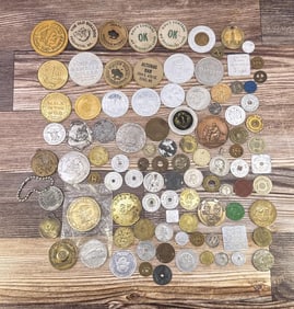 Collection of Assorted Trade Tokens