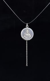Sterling Silver Religious Locket