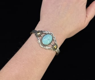 Navajo Turquoise Trading Post Bracelet