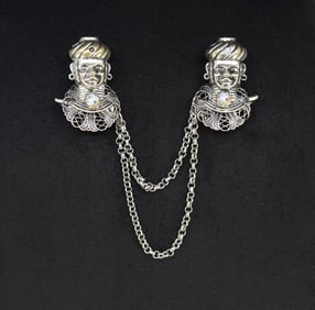 Blackamoor Costume Jewelry Fur Clip