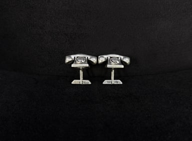 Fenwick & Sailors Sterling Telephone Cufflinks