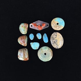 Turquoise Coral Jasper Cabochons