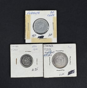 Chinese Formosa Silver Coins Y200 Y201