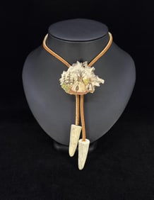 Miles Rodda Montana Tipi Antler Bolo Tie