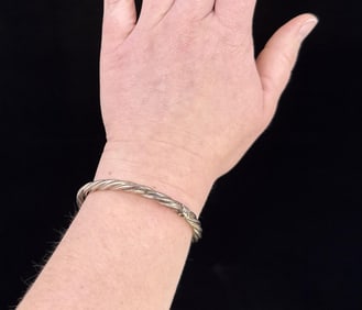Navajo Sterling Silver Twisted Bracelet