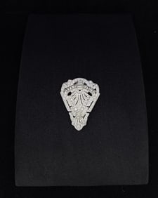 Costume Jewelry Rhinestone Fur Clip