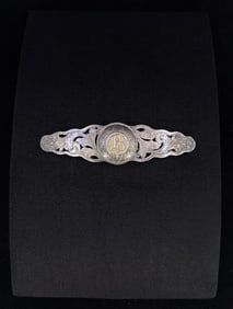 Sterling Silver Cowgirl Hair Barrette