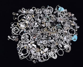 Group of Sterling Silver Earrings