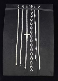 Group of Sterling Silver Bracelets