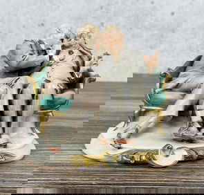 Capodimonte Porcelain Figurine Risque Punchline