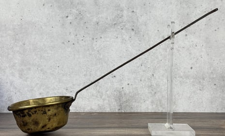 Antique Brass Hudsons Bay Fur Trade Era Ladle