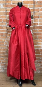 J. Peterman Company The Red Ball Gown Silk Dress