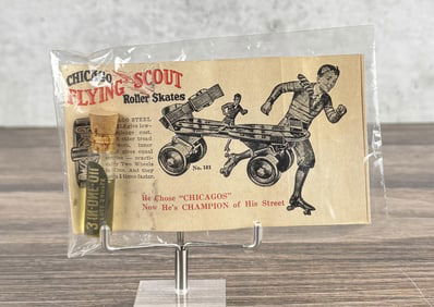 Chicago Flying Scout Roller Skates Oil Bottle