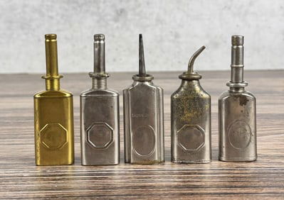 Antique Thumb Press Oil Cans