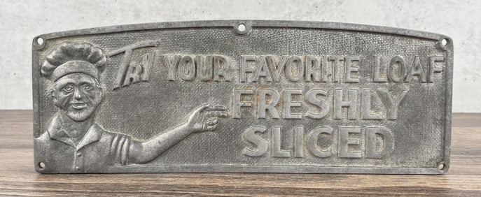 Freshly Sliced Bread Bakery Sign